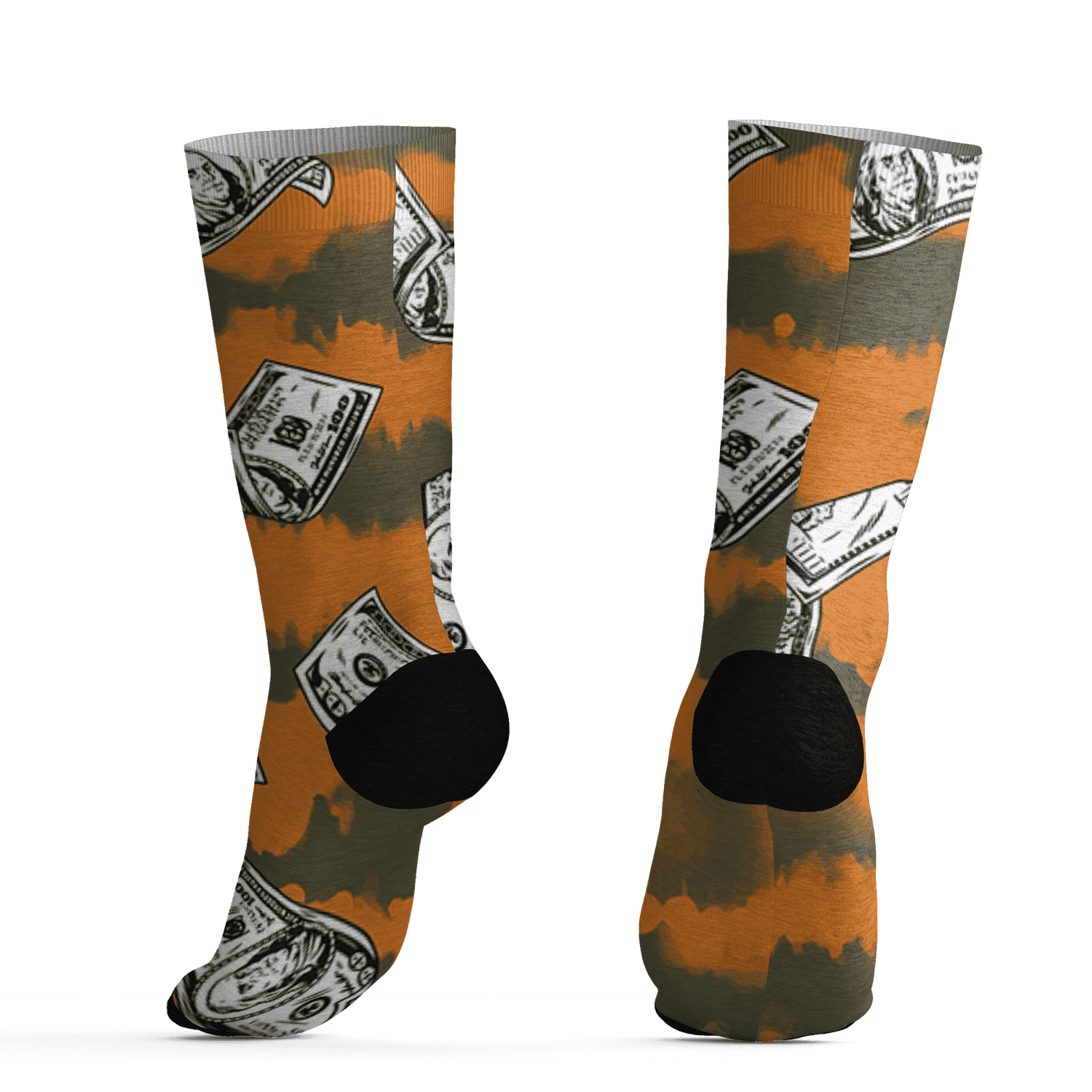 Olive 5s Socks Match Paid In Full 3D All-Over Print - NastyJamz