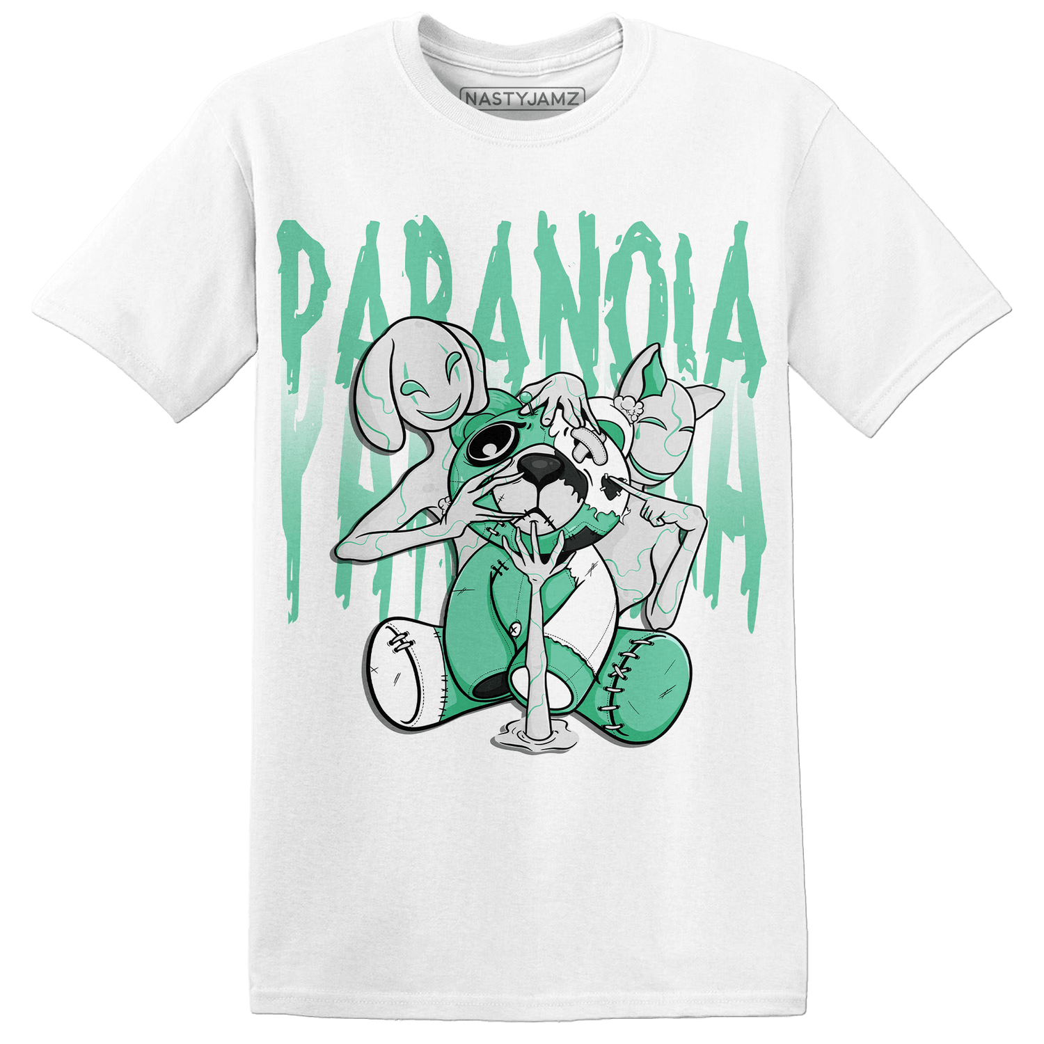 High OG Green Glow 1s T Shirt Match Paranoia BER - NastyJamz