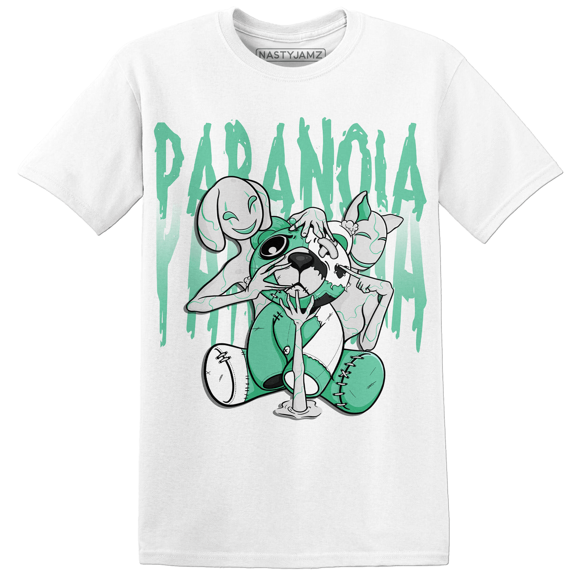 High OG Green Glow 1s T Shirt Match Paranoia BER - NastyJamz