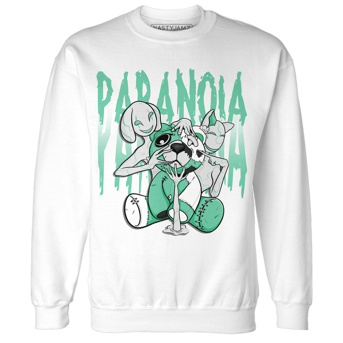 High OG Green Glow 1s Sweatshirt Match Paranoia BER - NastyJamz