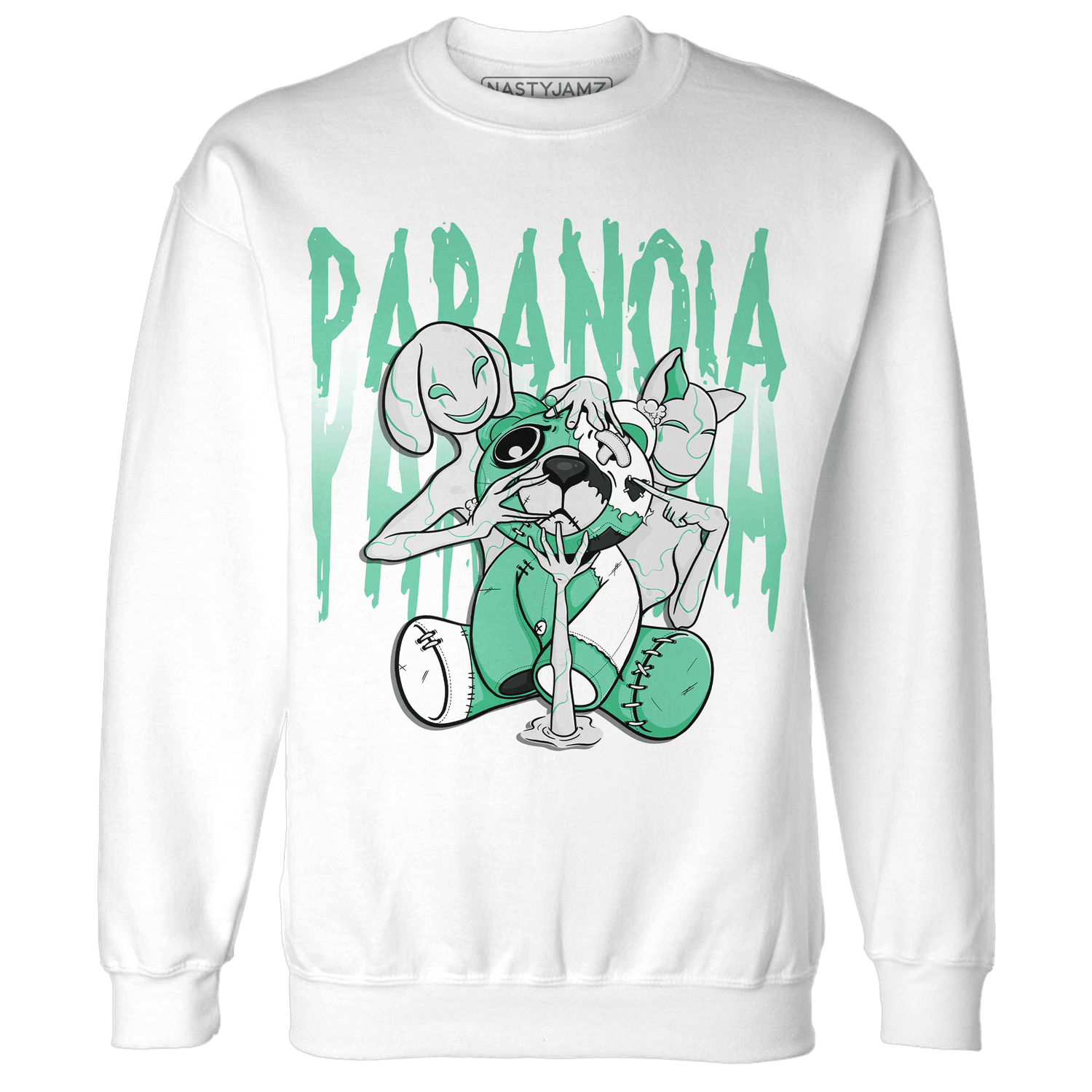 High OG Green Glow 1s Sweatshirt Match Paranoia BER - NastyJamz