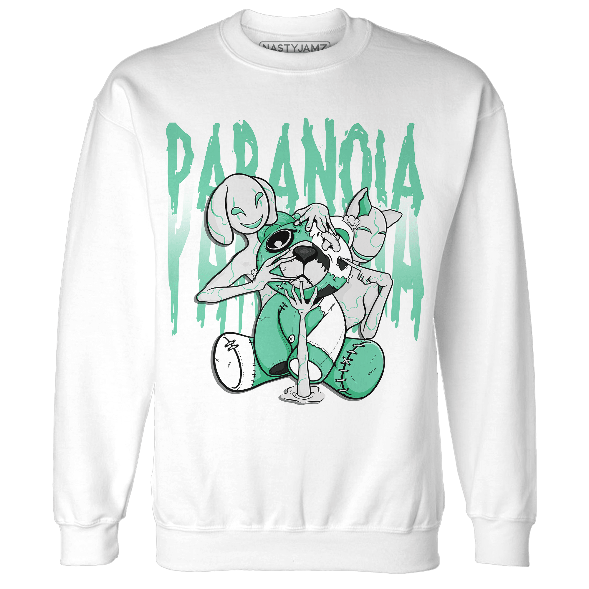 High OG Green Glow 1s Sweatshirt Match Paranoia BER - NastyJamz