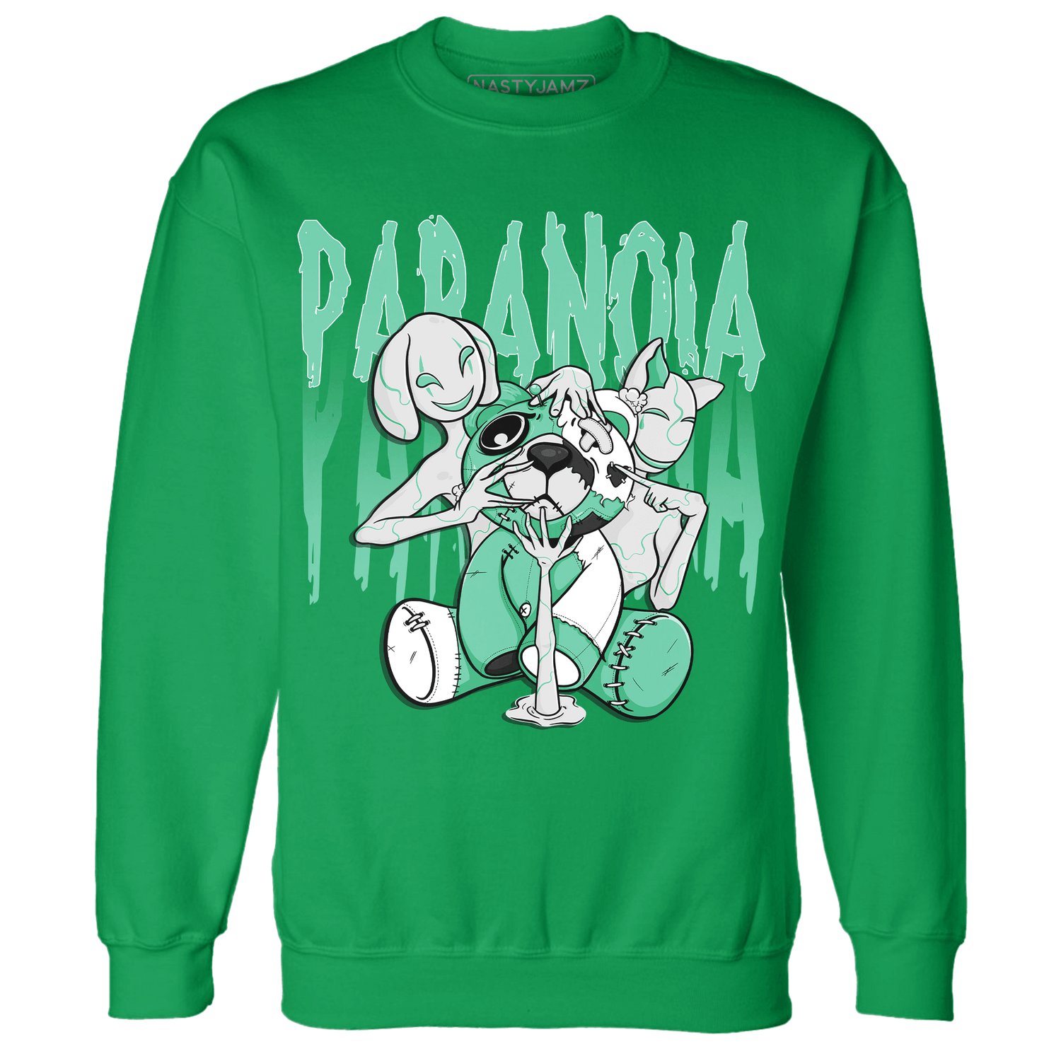 High OG Green Glow 1s Sweatshirt Match Paranoia BER - NastyJamz
