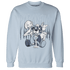 Mid Diffused Blue Grey 1s Sweatshirt Match Paranoia BER - NastyJamz