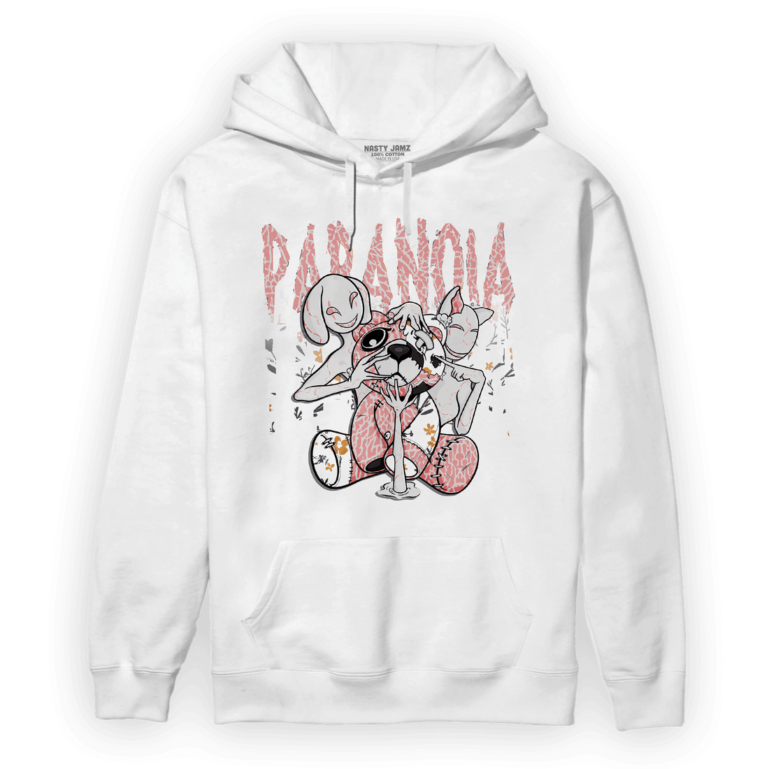 Red Stardust 3s Hoodie Match Paranoia BER - NastyJamz