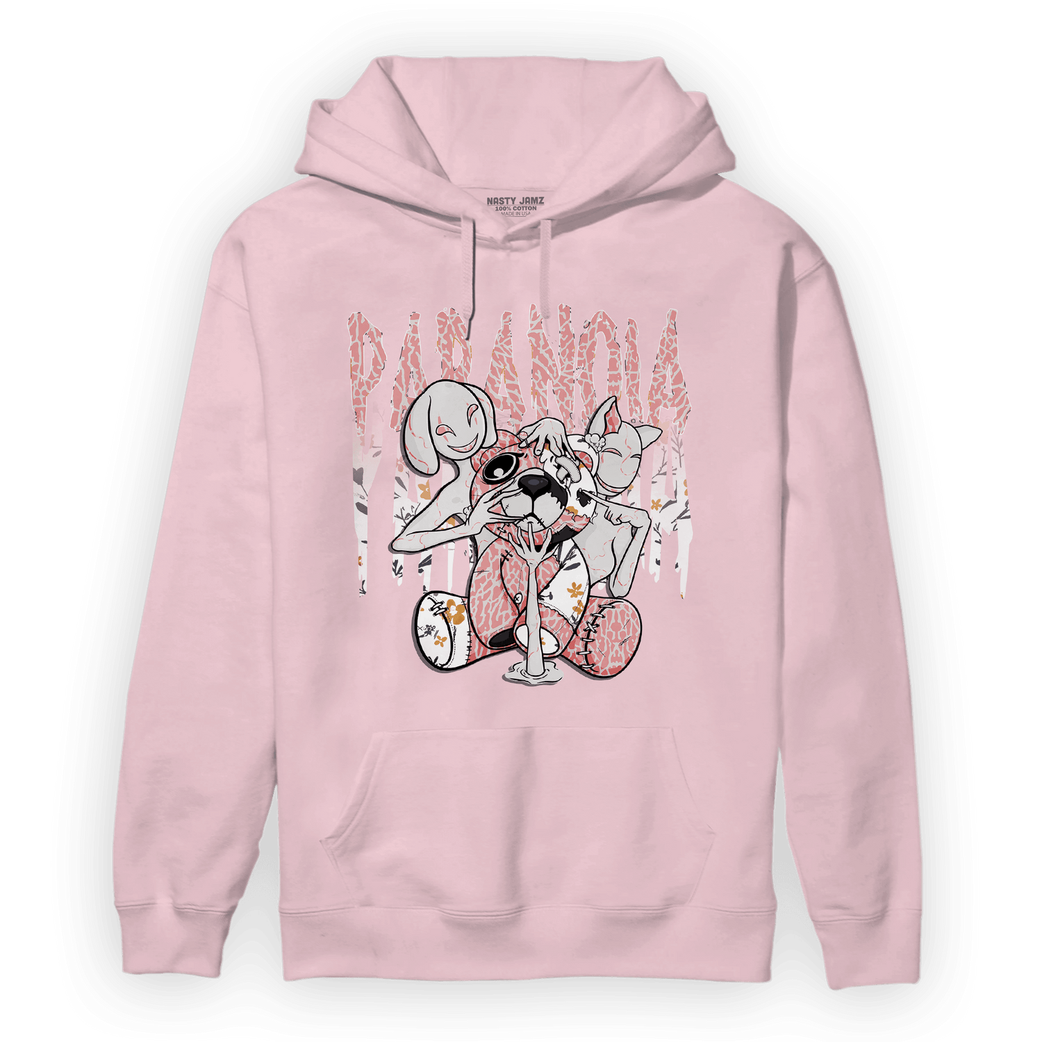 Red Stardust 3s Hoodie Match Paranoia BER - NastyJamz