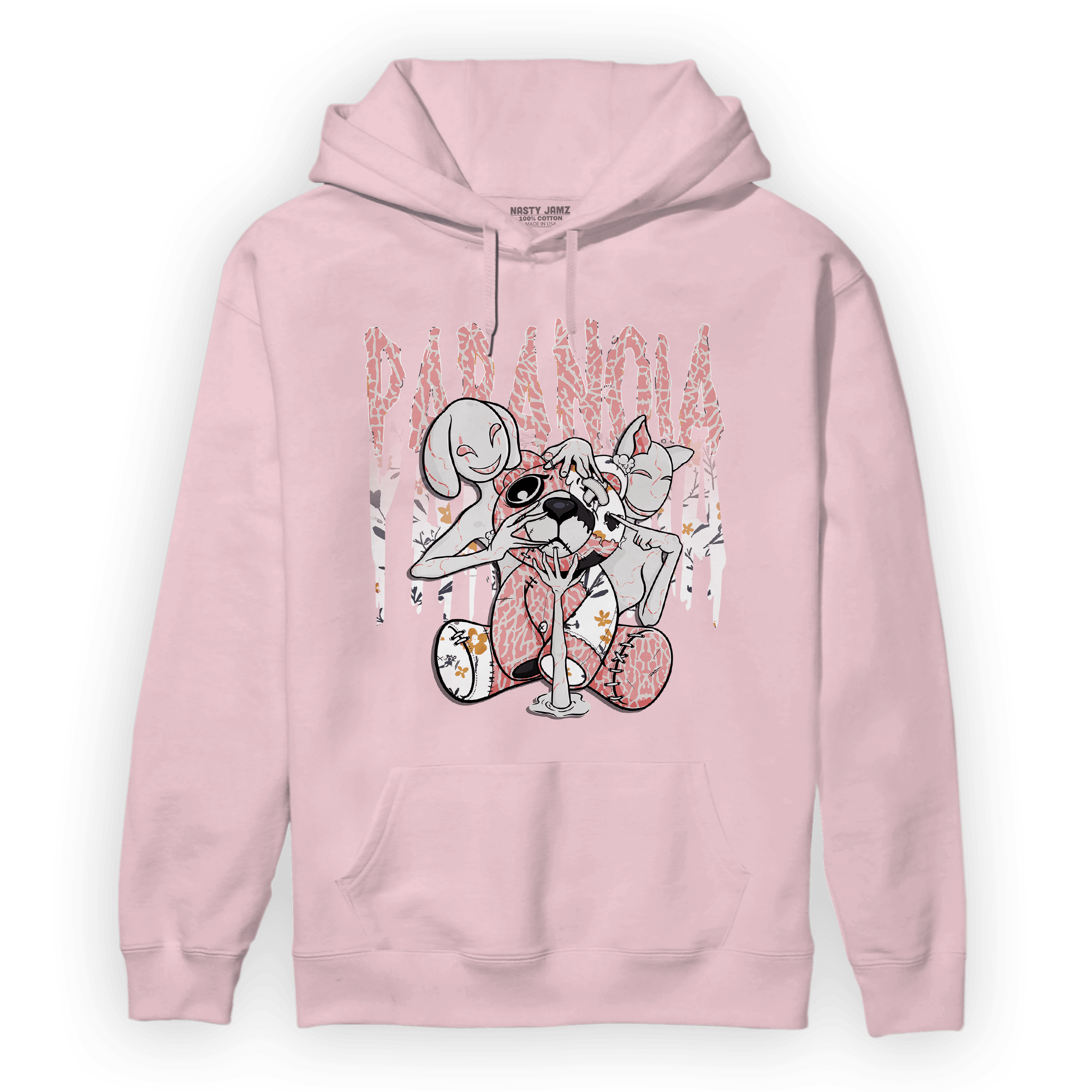 Red Stardust 3s Hoodie Match Paranoia BER - NastyJamz
