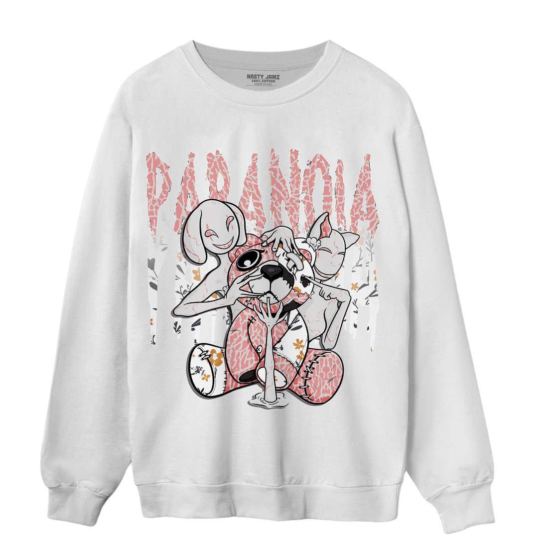Red Stardust 3s Sweatshirt Match Paranoia BER - NastyJamz
