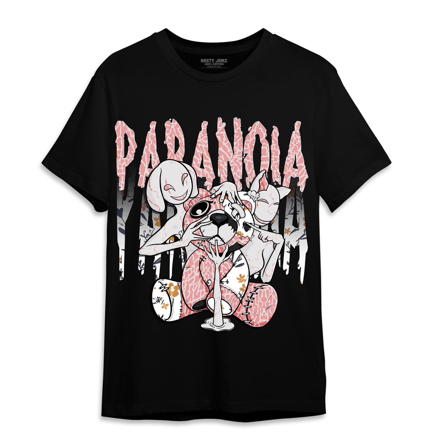 Red Stardust 3s T Shirt Match Paranoia BER - NastyJamz