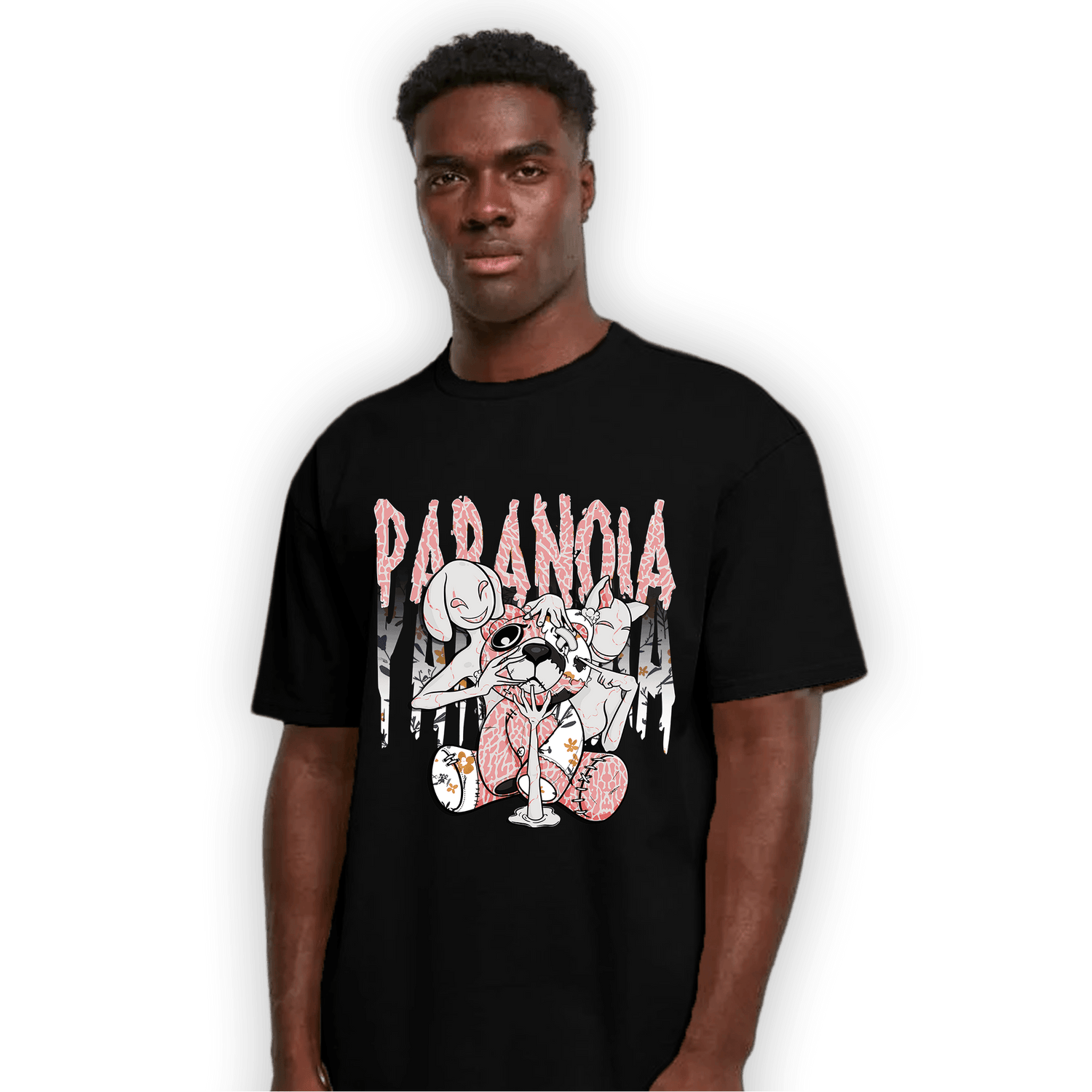 Red Stardust 3s T Shirt Match Paranoia BER - NastyJamz
