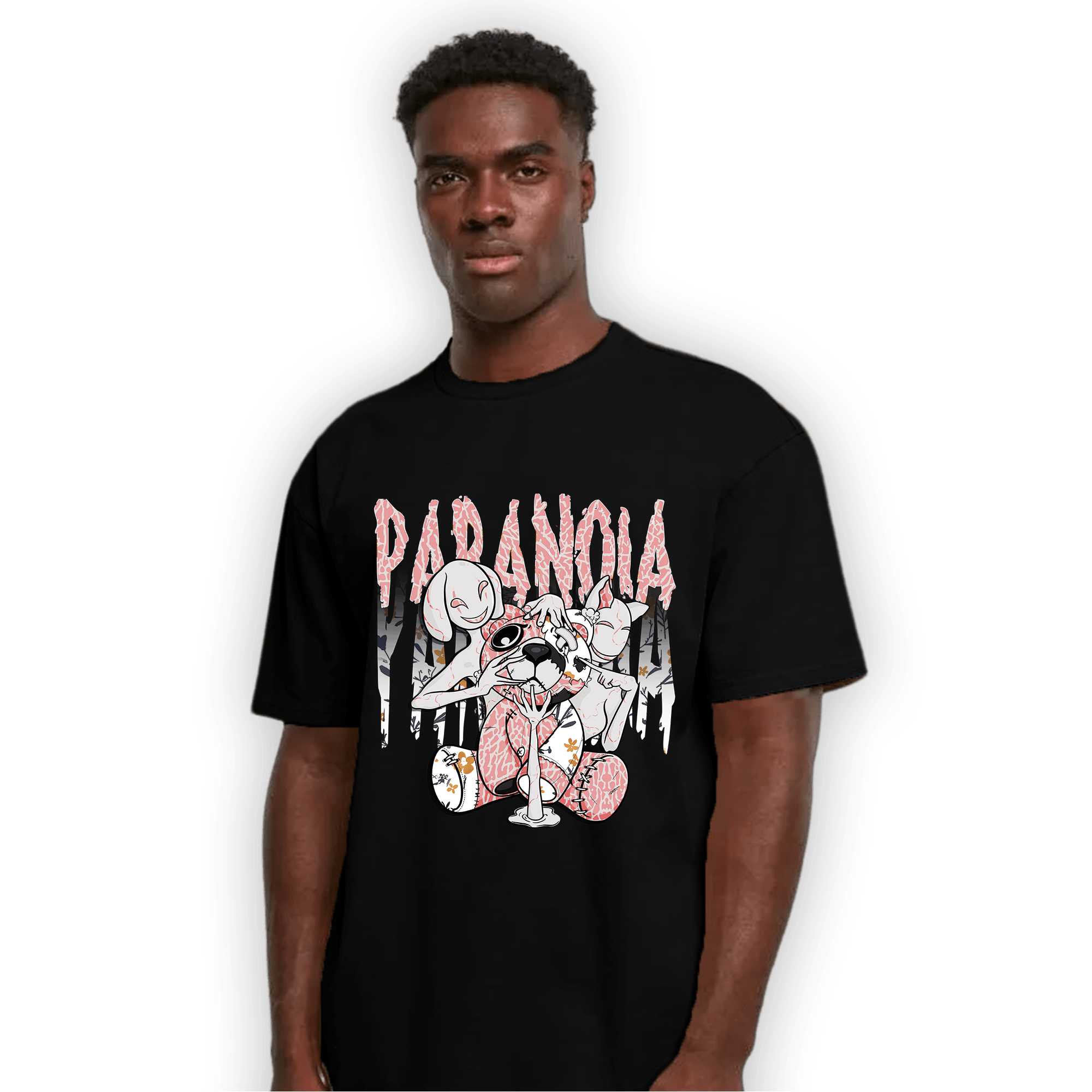 Red Stardust 3s T Shirt Match Paranoia BER - NastyJamz