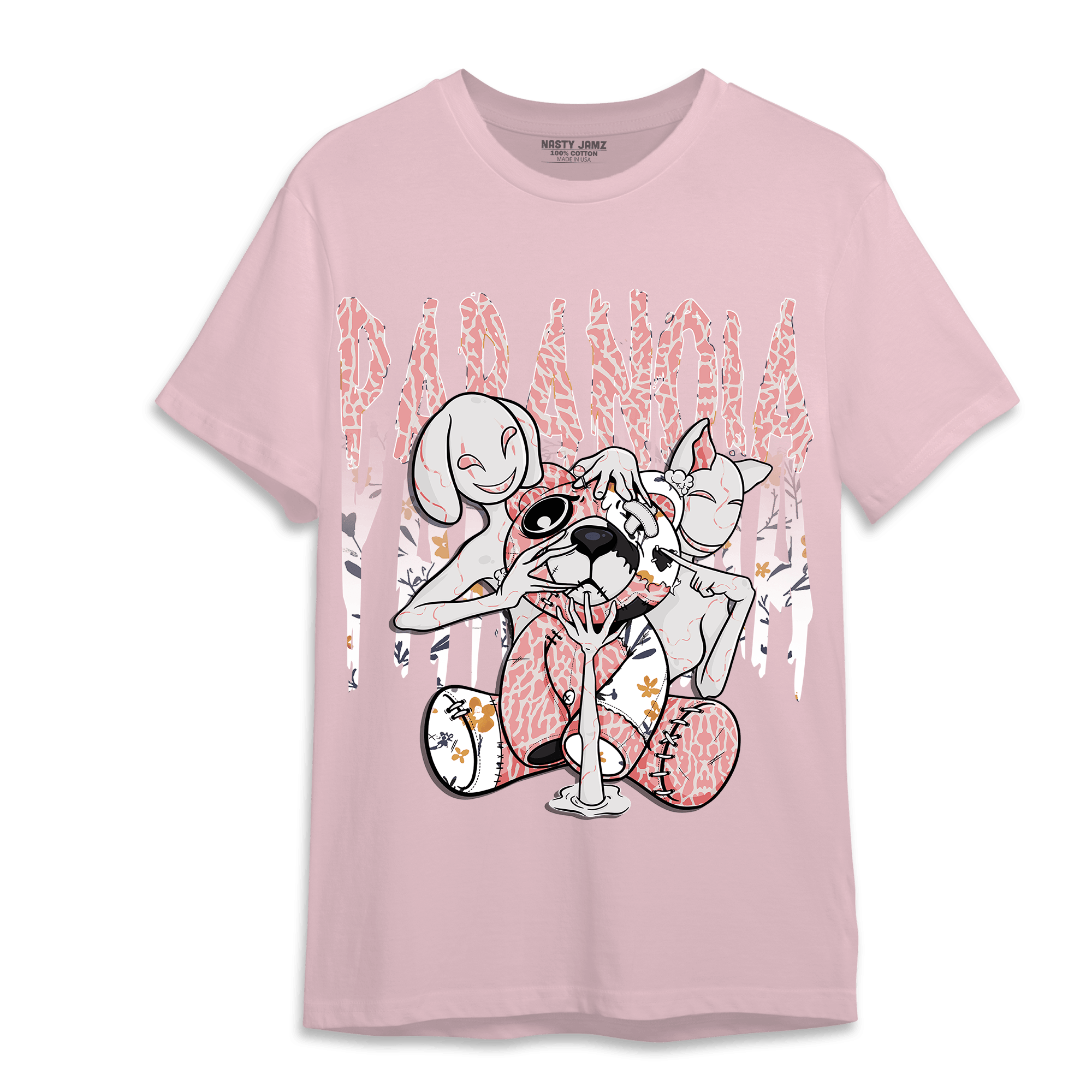 Red Stardust 3s T Shirt Match Paranoia BER - NastyJamz