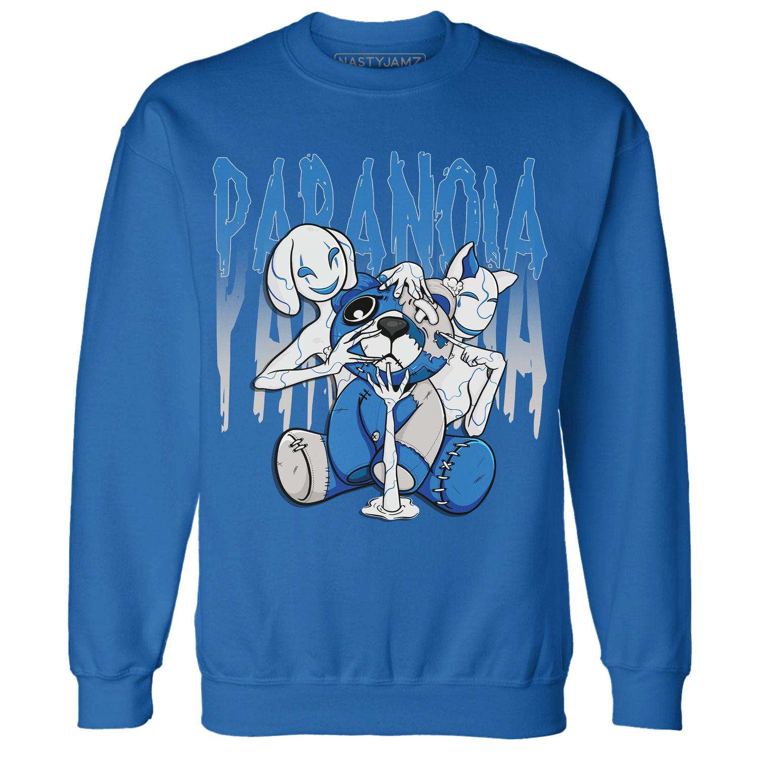 Industrial Blue 4s Sweatshirt Match Paranoia BER - NastyJamz