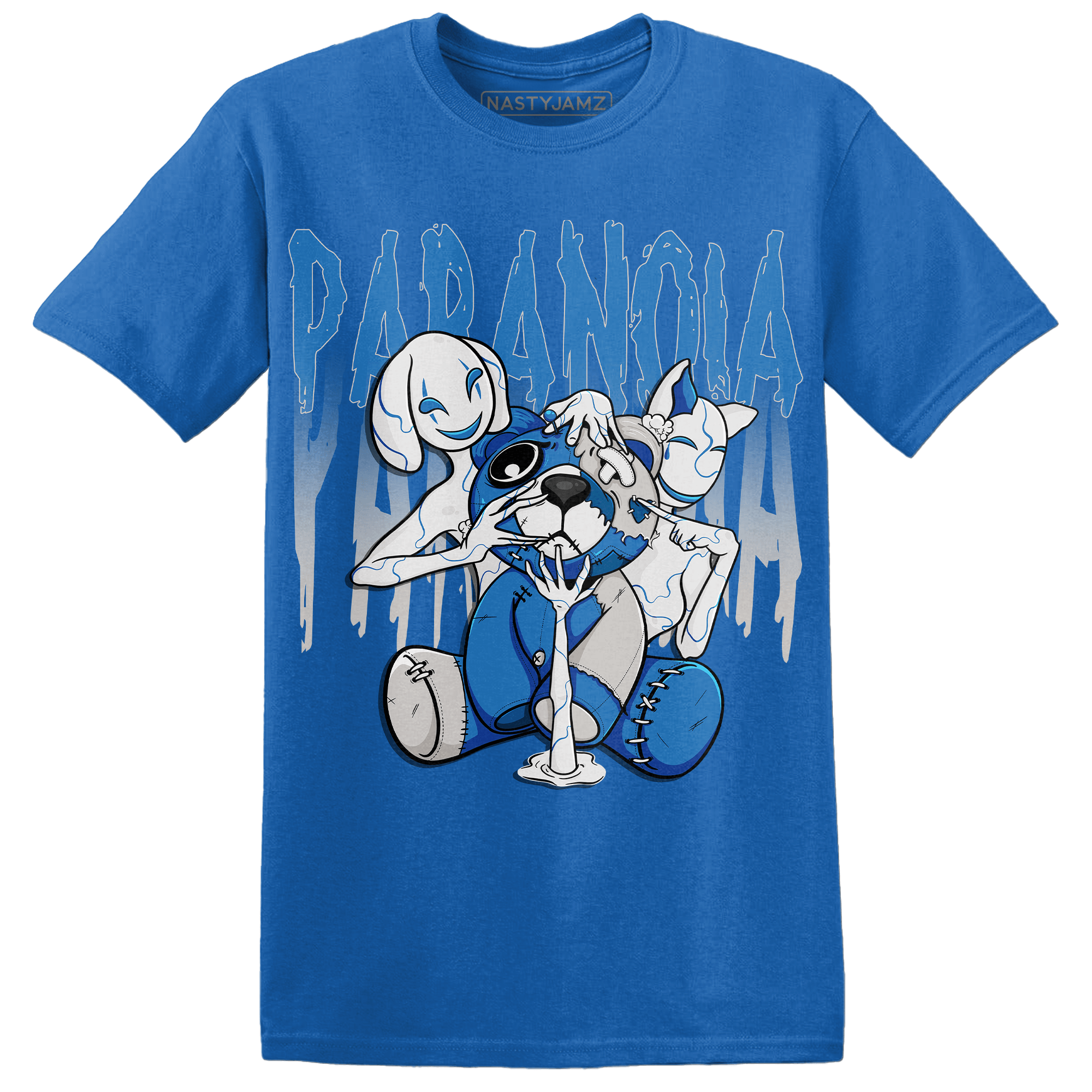 Industrial Blue 4s T Shirt Match Paranoia BER - NastyJamz