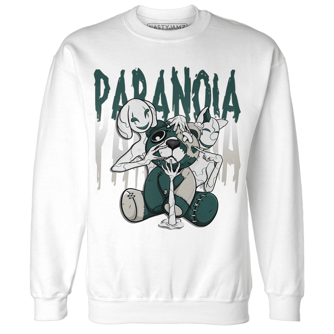 Oxidized Green 4s Sweatshirt Match Paranoia BER - NastyJamz
