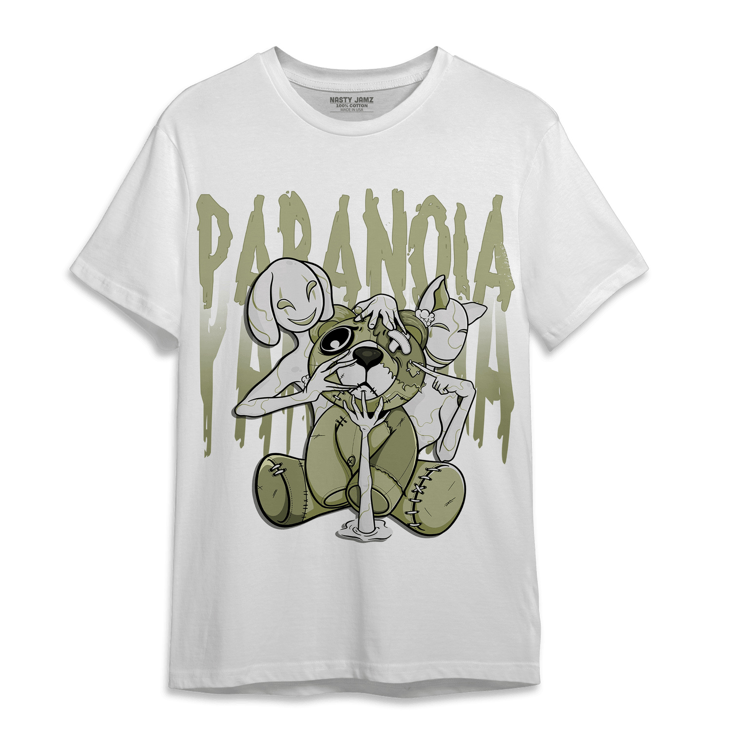 Yeezy Slide Resin T Shirt Match Paranoia BER - NastyJamz