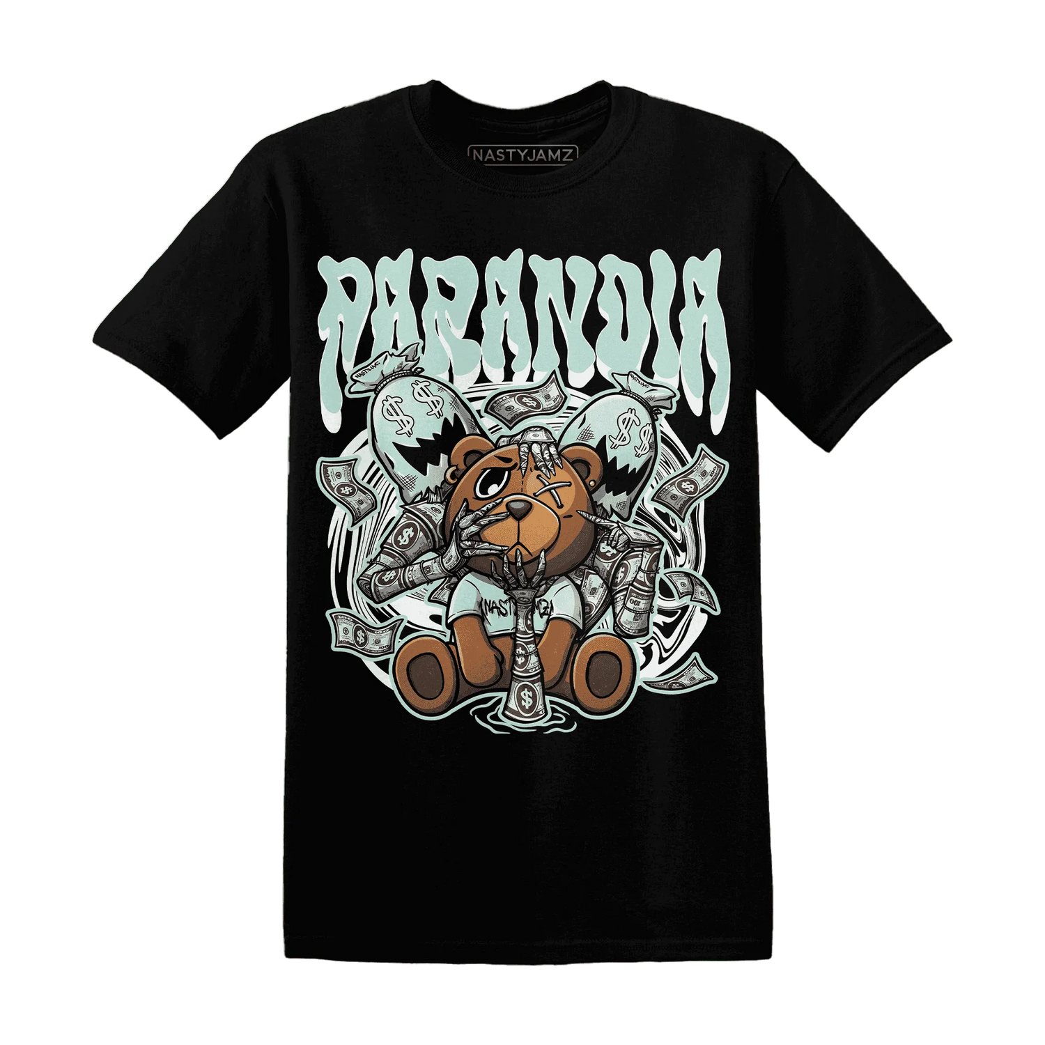 NastyJamz-AF-1-Low-Jade-Ice-White-T-Shirt-Match-Paranoia-Money-BER