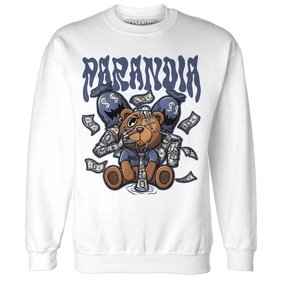 Low-Diffused-Blue-11s-Sweatshirt-Match-Paranoia-Money-BER