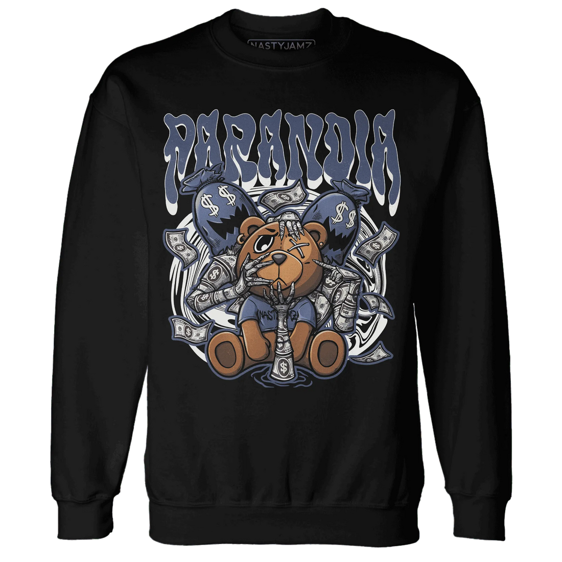 Low-Diffused-Blue-11s-Sweatshirt-Match-Paranoia-Money-BER