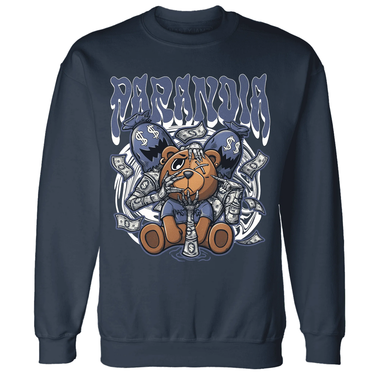 Low-Diffused-Blue-11s-Sweatshirt-Match-Paranoia-Money-BER
