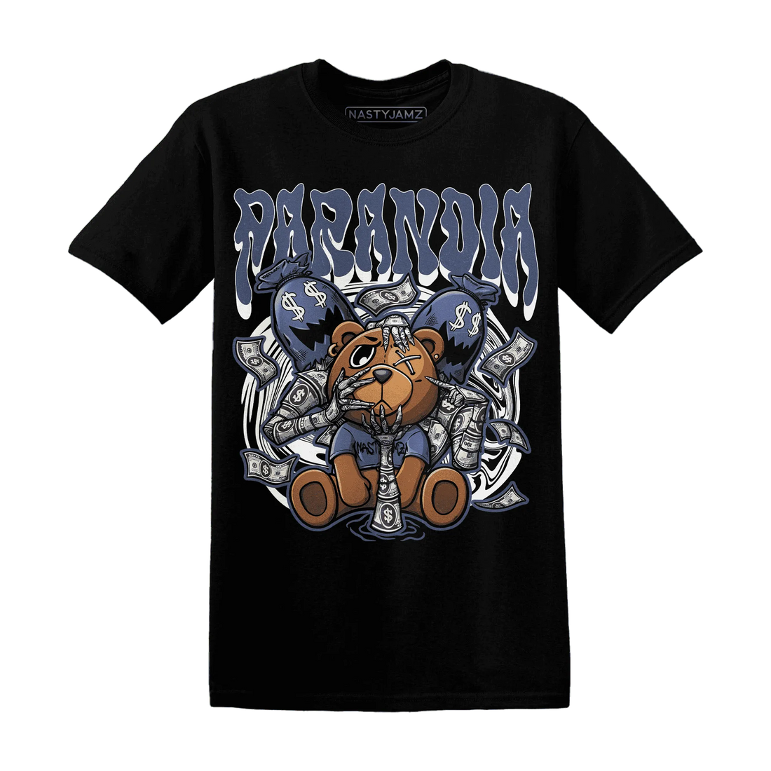 Low-Diffused-Blue-11s-T-Shirt-Match-Paranoia-Money-BER