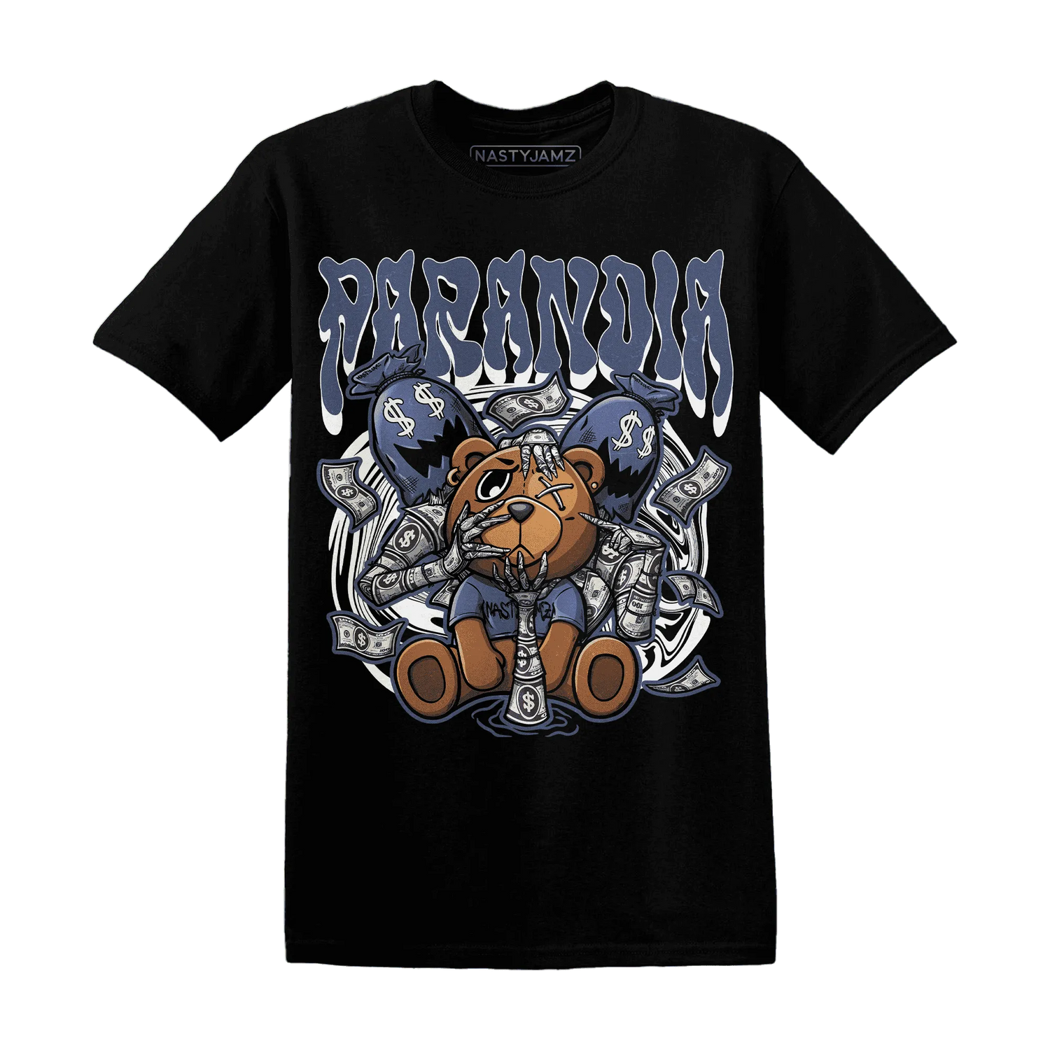 Low-Diffused-Blue-11s-T-Shirt-Match-Paranoia-Money-BER