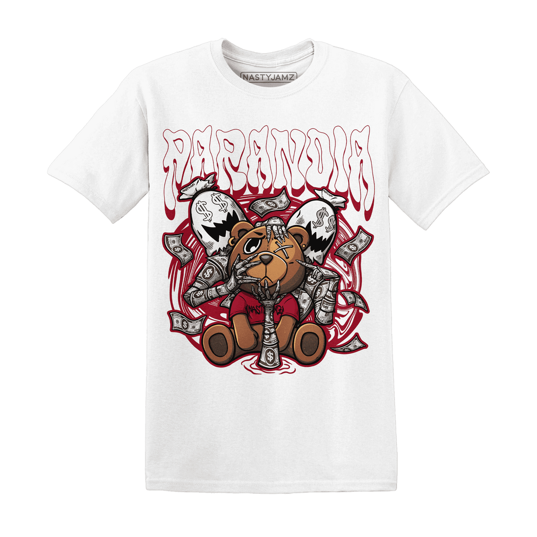 Retro Red Taxi 12s T Shirt Match Paranoia Money BER - NastyJamz