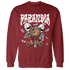 Retro Red Taxi 12s Sweatshirt Match Paranoia Money BER - NastyJamz