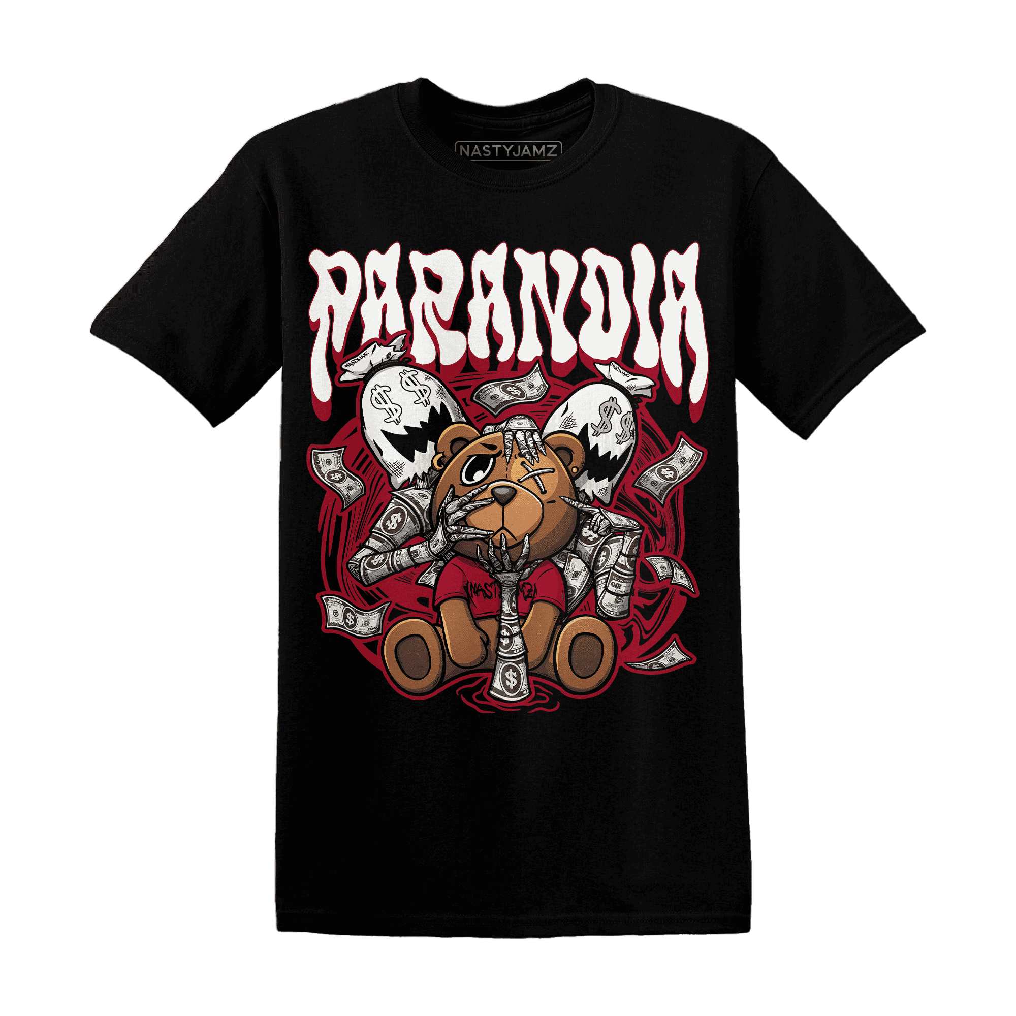 Retro Red Taxi 12s T Shirt Match Paranoia Money BER - NastyJamz