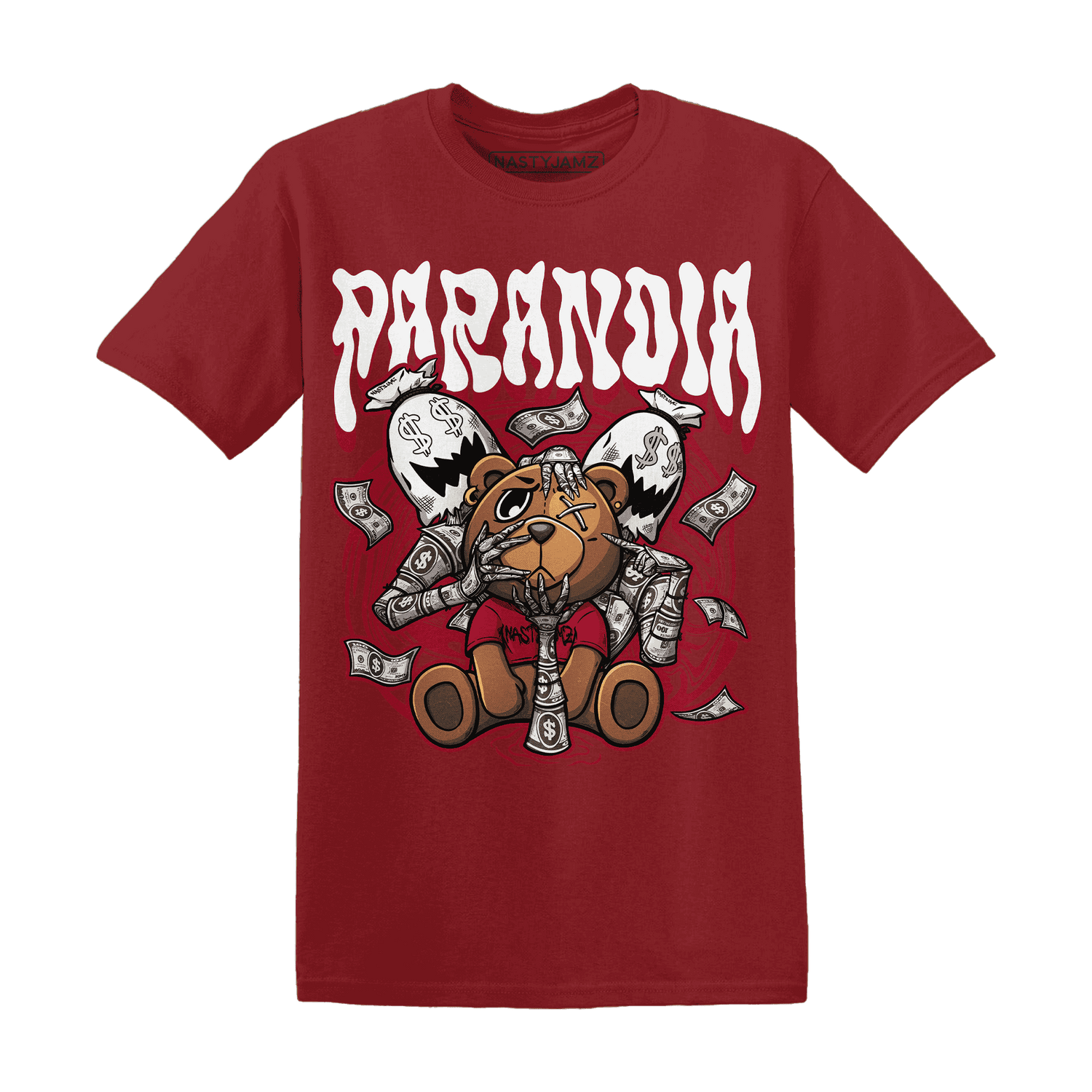 Retro Red Taxi 12s T Shirt Match Paranoia Money BER - NastyJamz