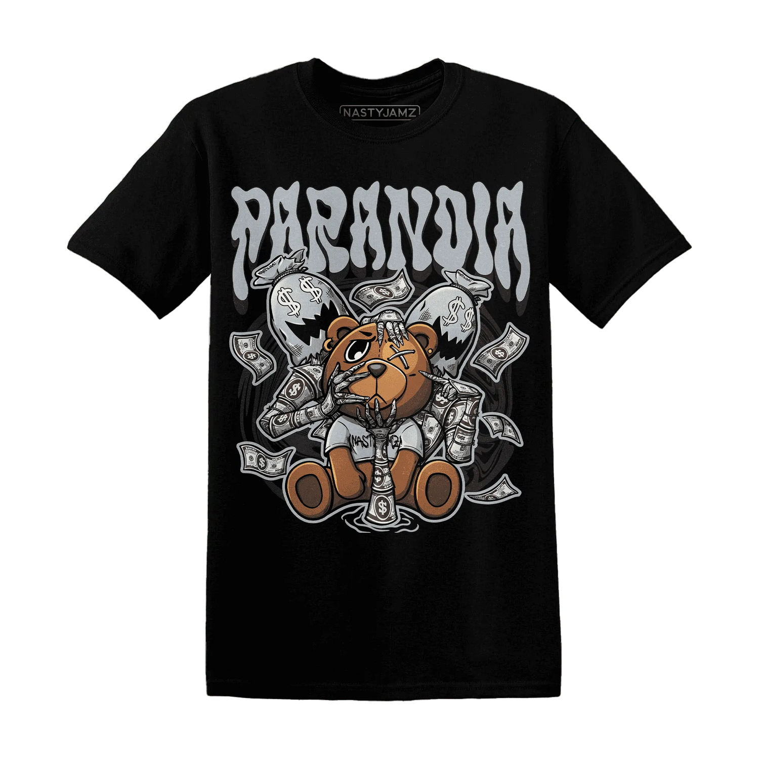 NastyJamz-Wolf-Grey-12s-T-Shirt-Match-Paranoia-Money-BER