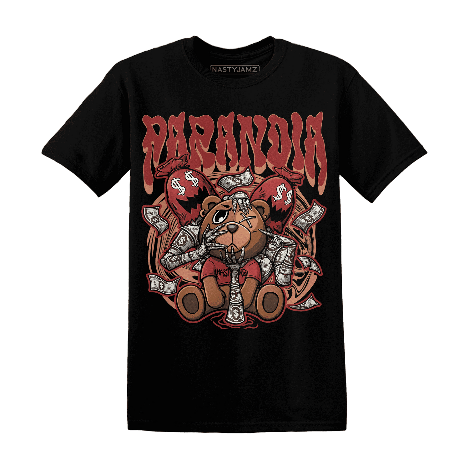 Dune Red 13s T Shirt Match Paranoia Money BER - NastyJamz