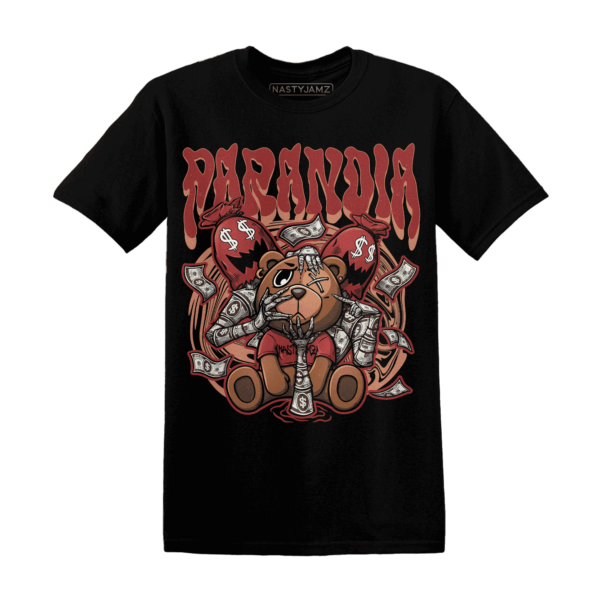 Dune Red 13s T Shirt Match Paranoia Money BER - NastyJamz