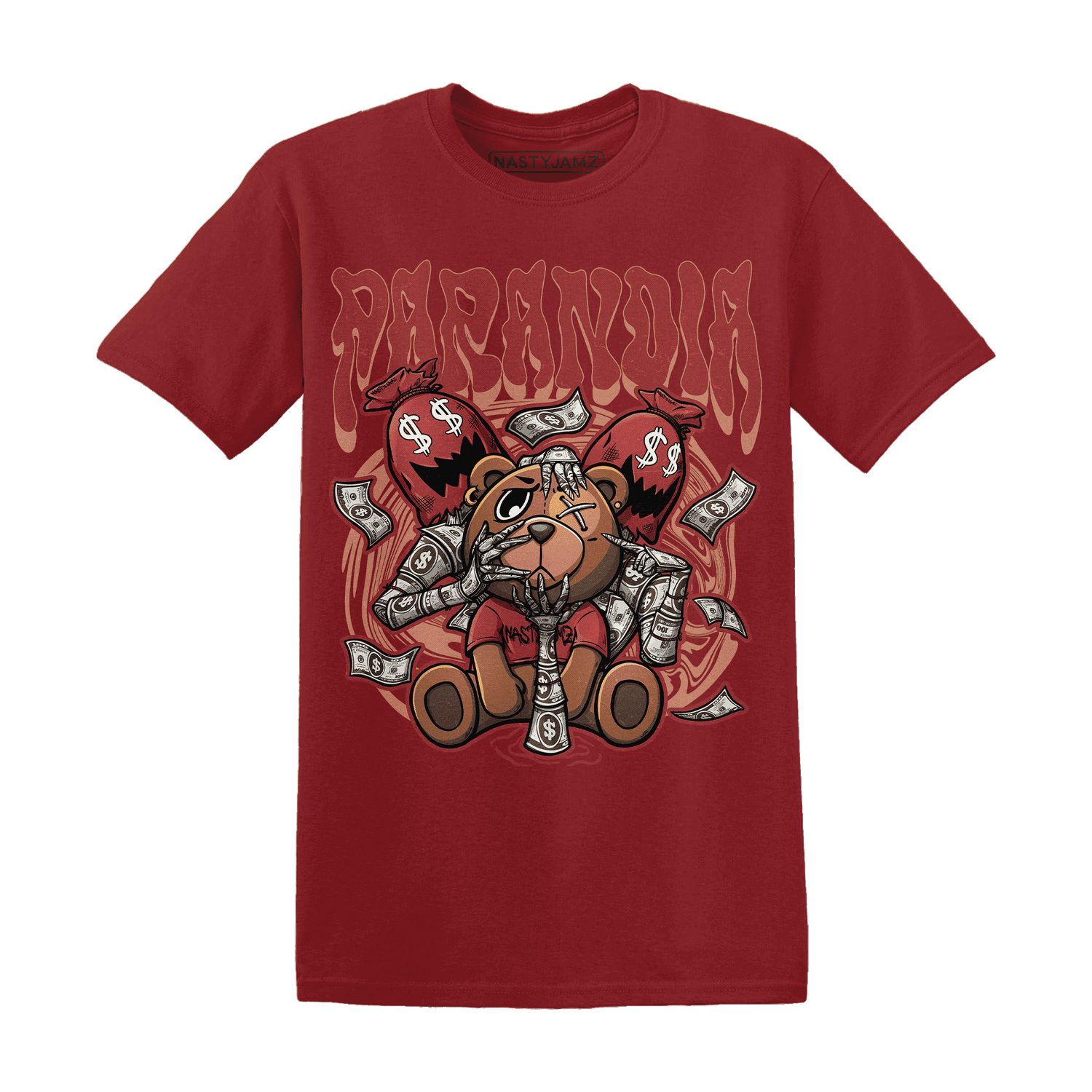 Dune Red 13s T Shirt Match Paranoia Money BER - NastyJamz