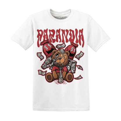 Black-Toe-Reimagined-Red-White-1s-NastyJamz-T-Shirt-Match-Paranoia-Money-BER