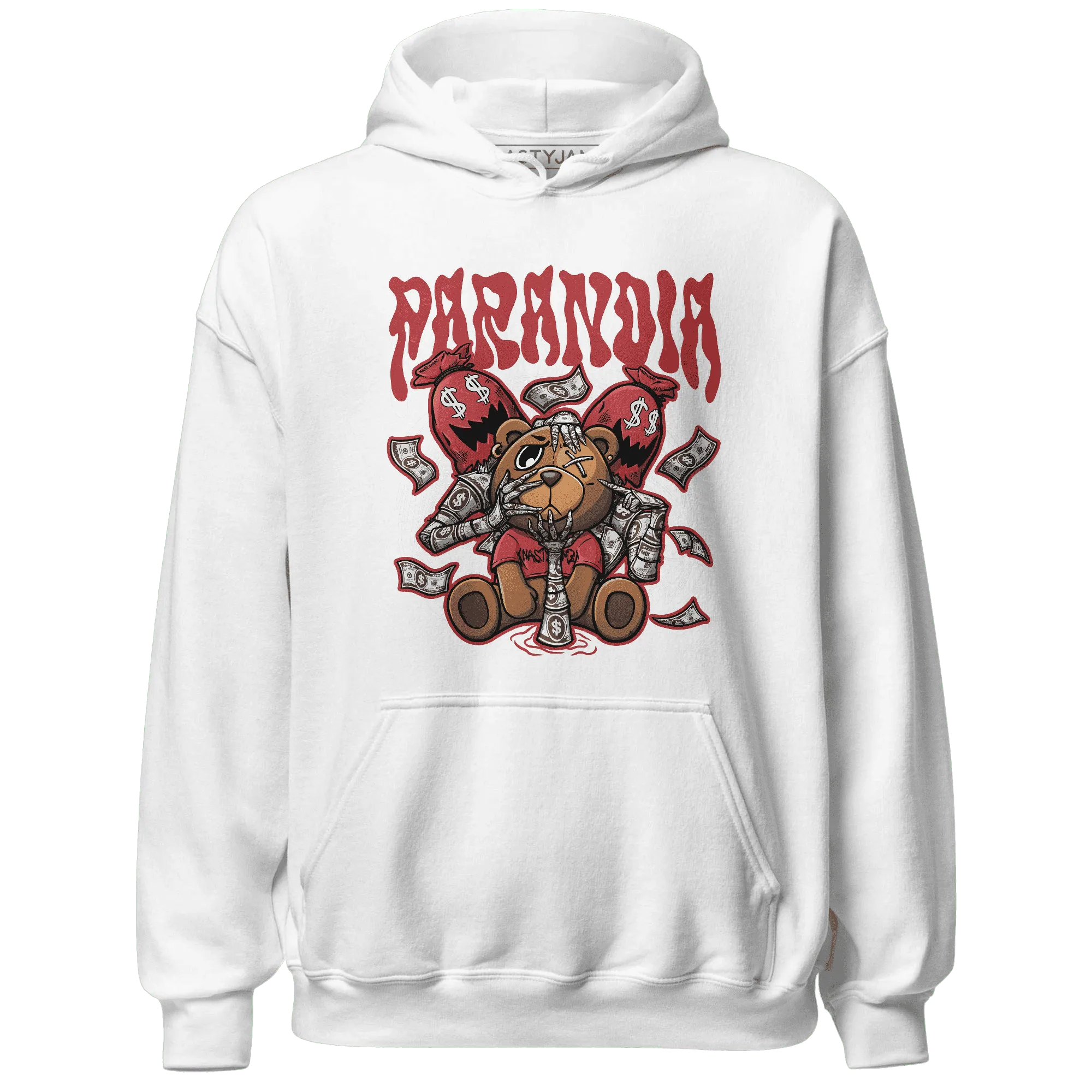 Black-Toe-Reimagined-Red-White-1s-NastyJamz-Hoodie-Match-Paranoia-Money-BER