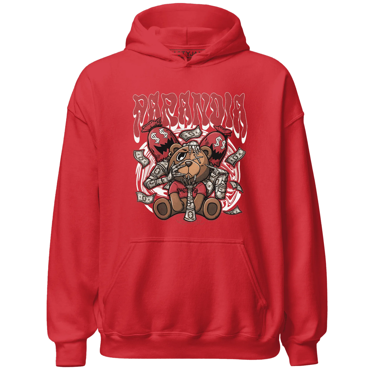 Black-Toe-Reimagined-Red-White-1s-NastyJamz-Hoodie-Match-Paranoia-Money-BER
