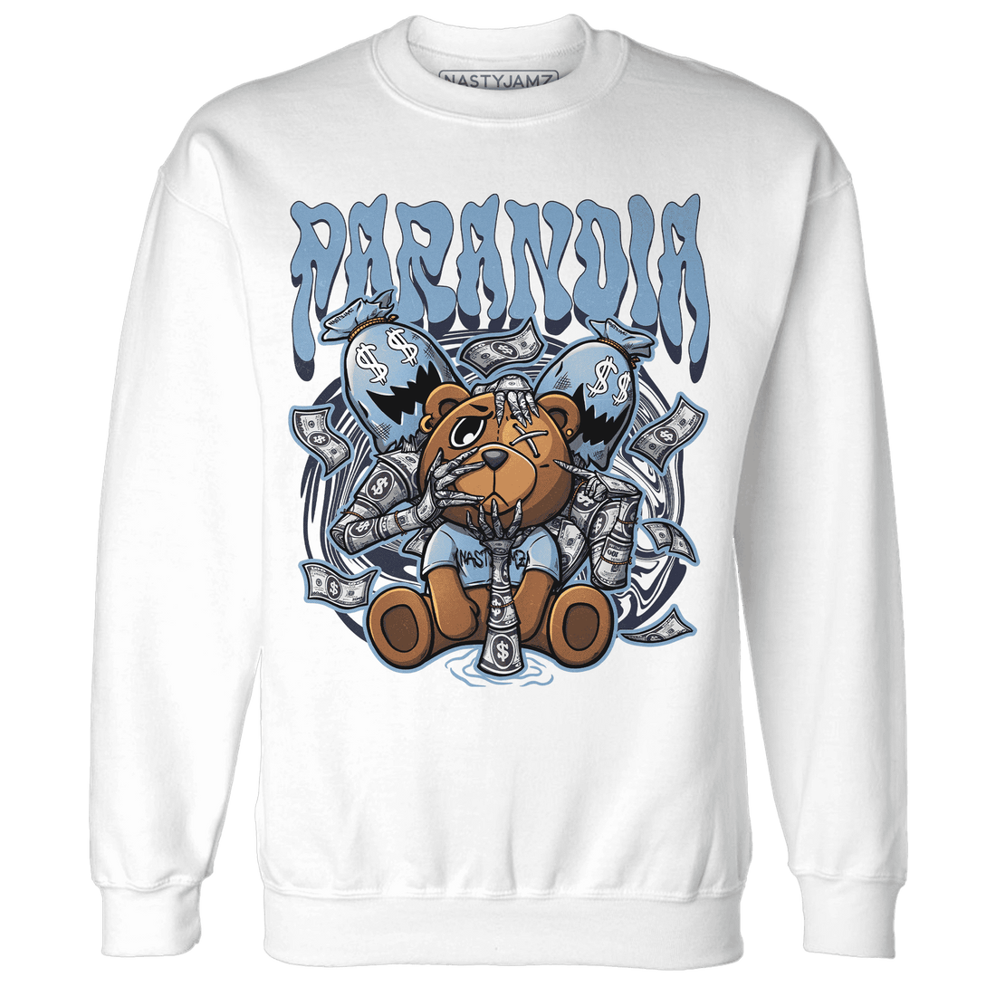 First In Flight 1s Sweatshirt Match Paranoia Money BER - NastyJamz