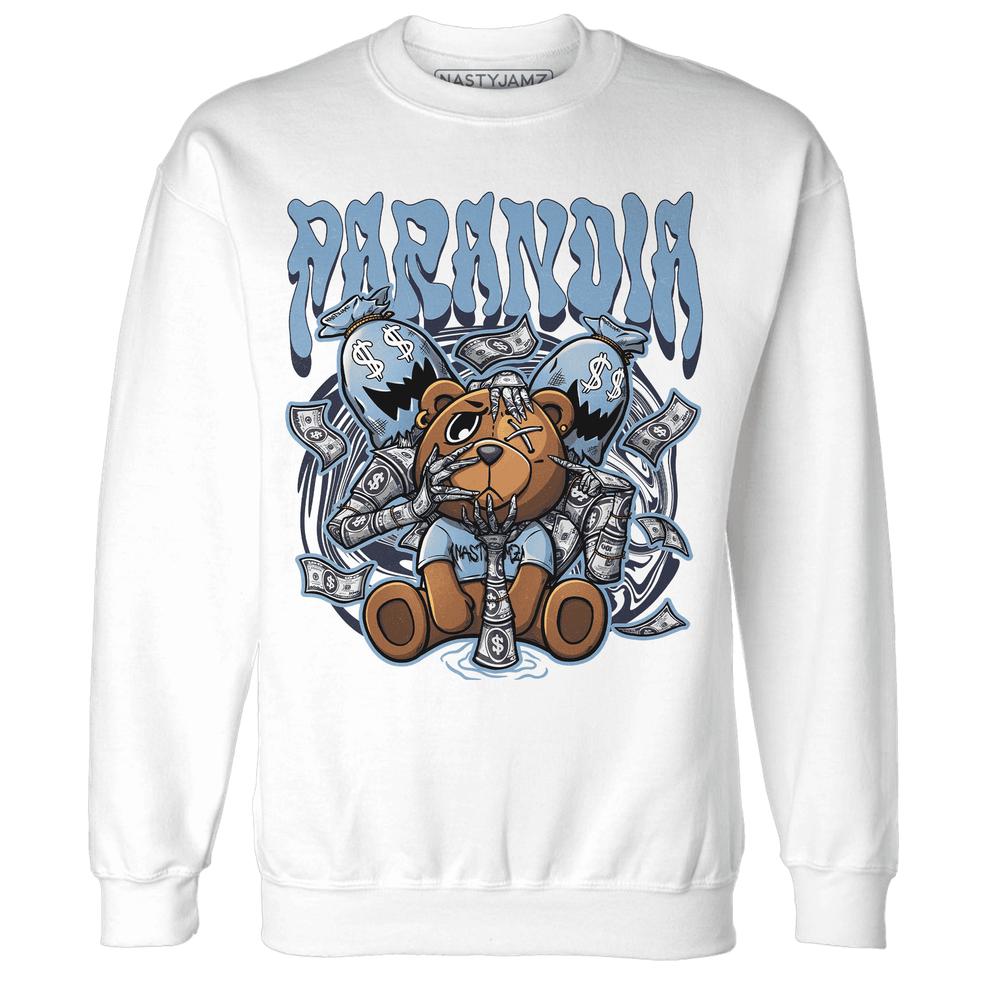 First In Flight 1s Sweatshirt Match Paranoia Money BER - NastyJamz