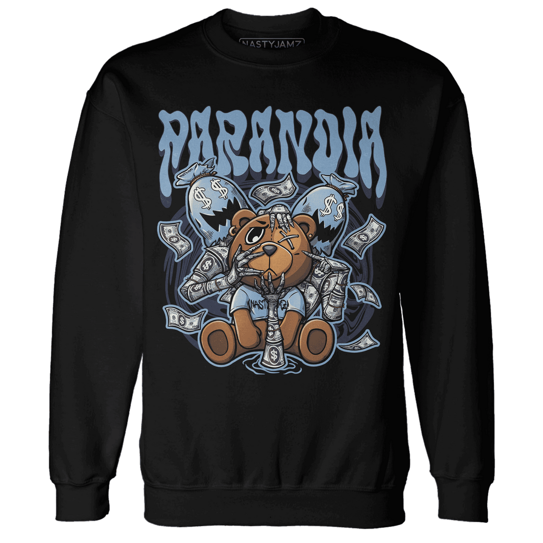 First In Flight 1s Sweatshirt Match Paranoia Money BER - NastyJamz