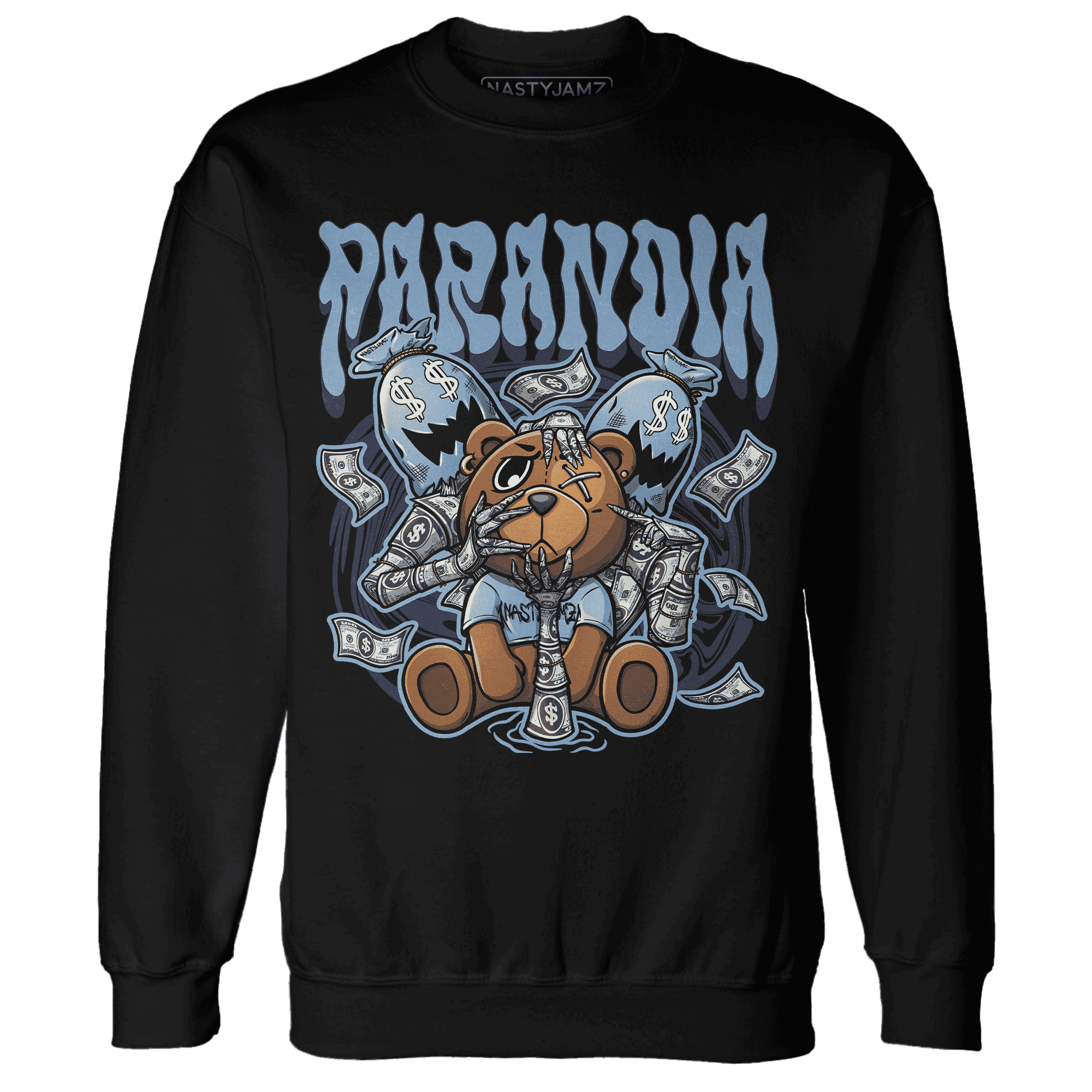 First In Flight 1s Sweatshirt Match Paranoia Money BER - NastyJamz