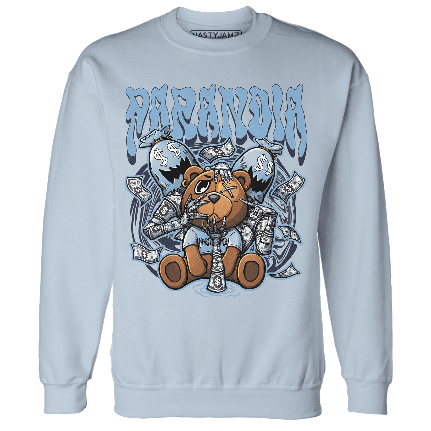 First In Flight 1s Sweatshirt Match Paranoia Money BER - NastyJamz