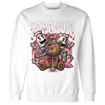 High 85 Metallic Burgundy 1s Sweatshirt Match Paranoia Money BER - NastyJamz