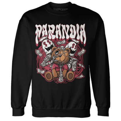 High 85 Metallic Burgundy 1s Sweatshirt Match Paranoia Money BER - NastyJamz