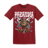 High 85 Metallic Burgundy 1s T Shirt Match Paranoia Money BER - NastyJamz
