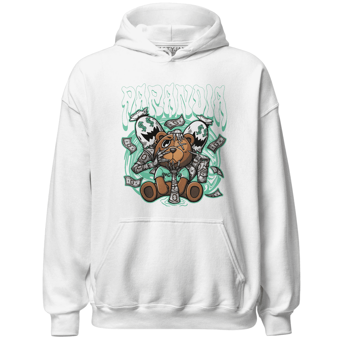 High OG Green Glow 1s Hoodie Match Paranoia Money BER - NastyJamz
