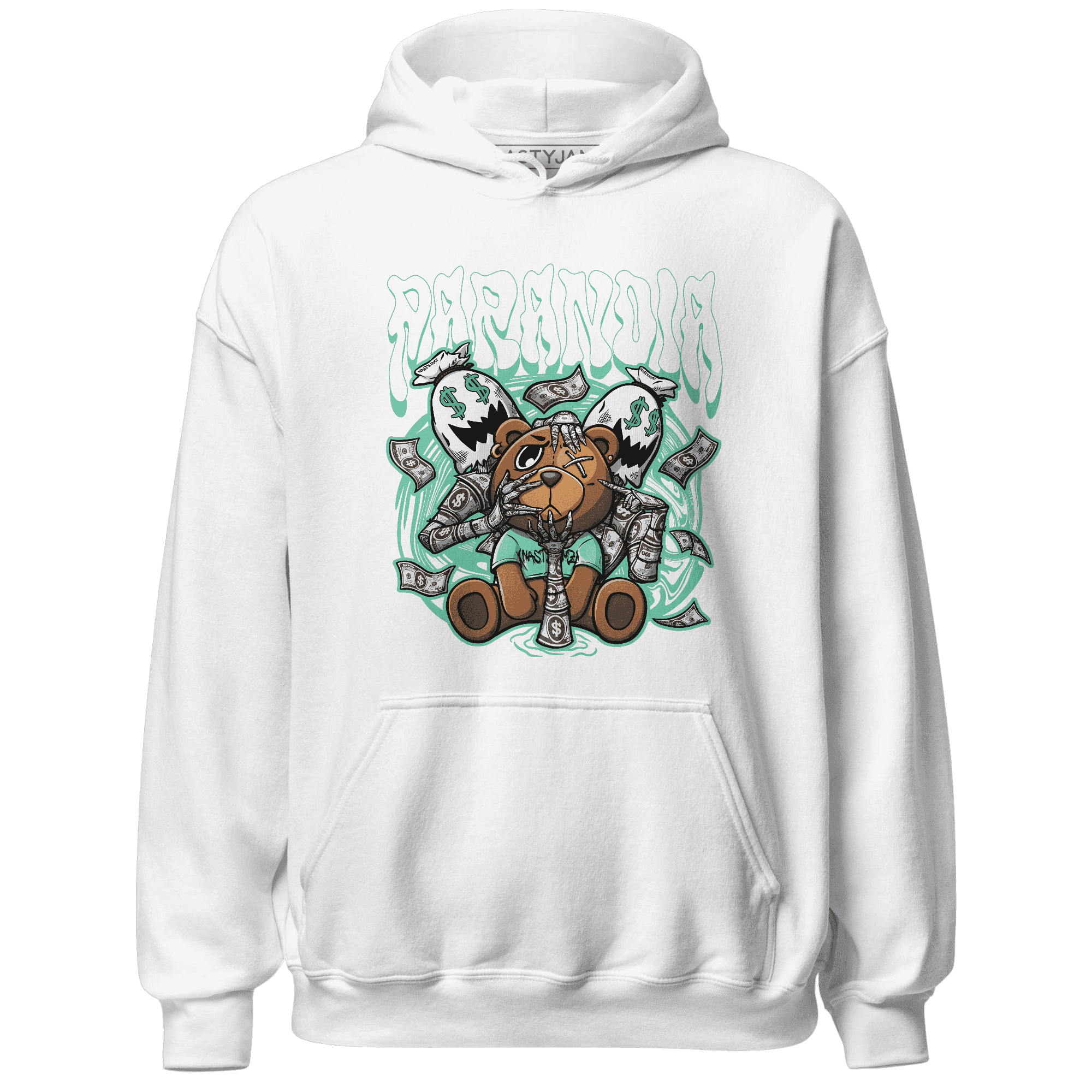 High OG Green Glow 1s Hoodie Match Paranoia Money BER - NastyJamz