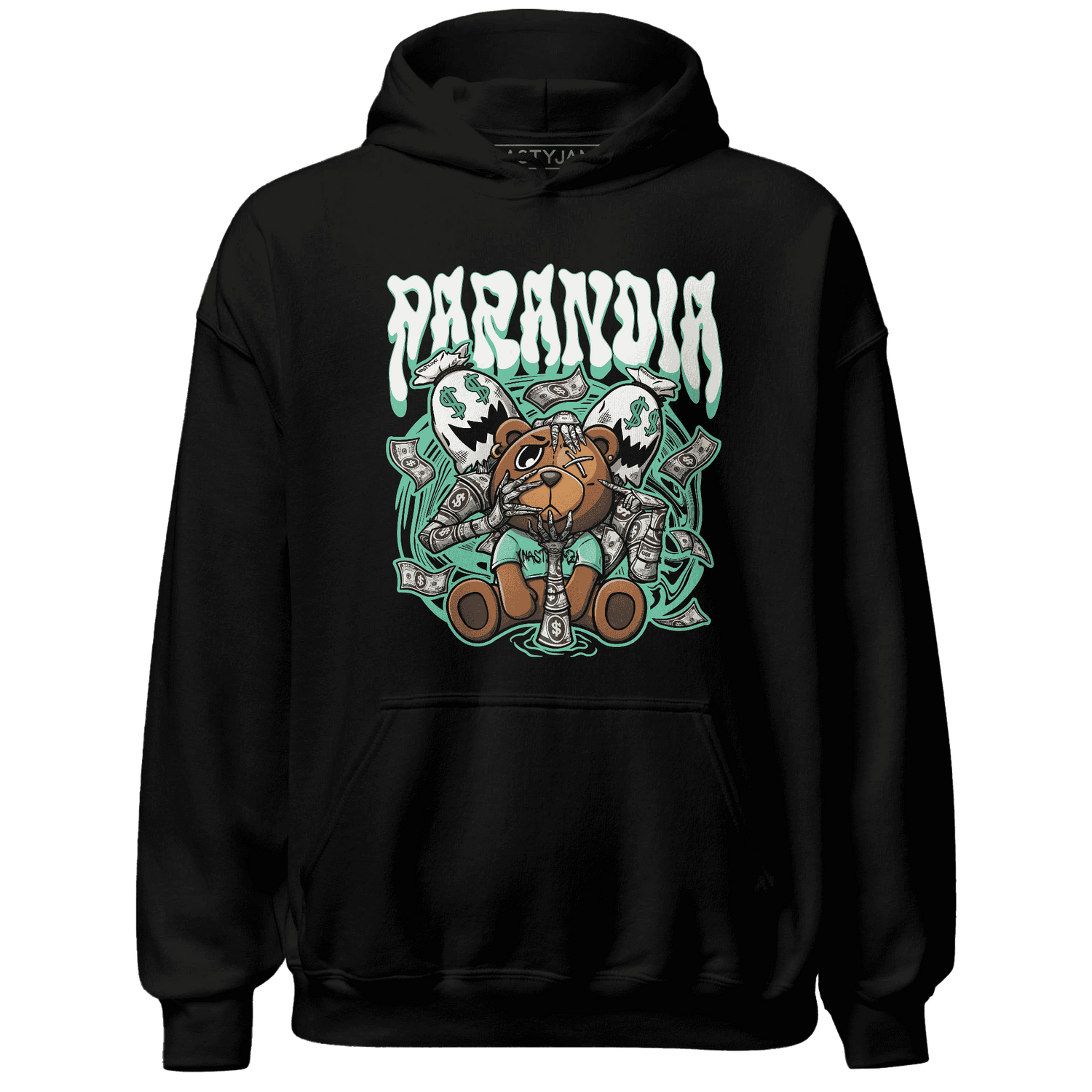High OG Green Glow 1s Hoodie Match Paranoia Money BER - NastyJamz