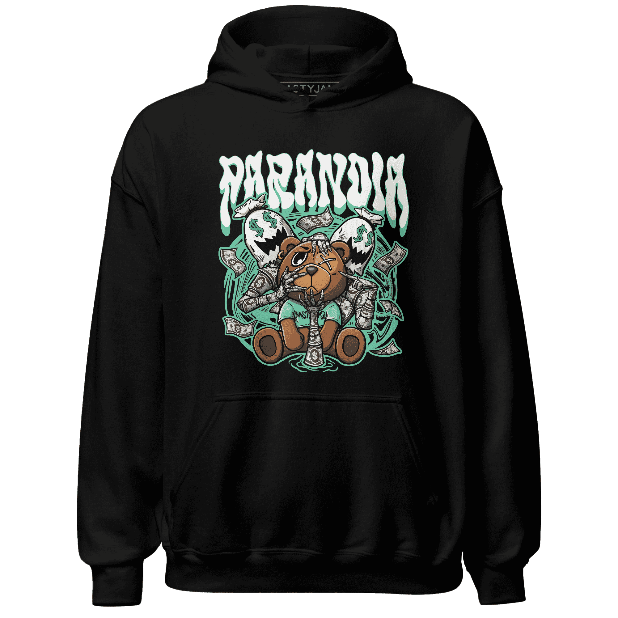 High OG Green Glow 1s Hoodie Match Paranoia Money BER - NastyJamz