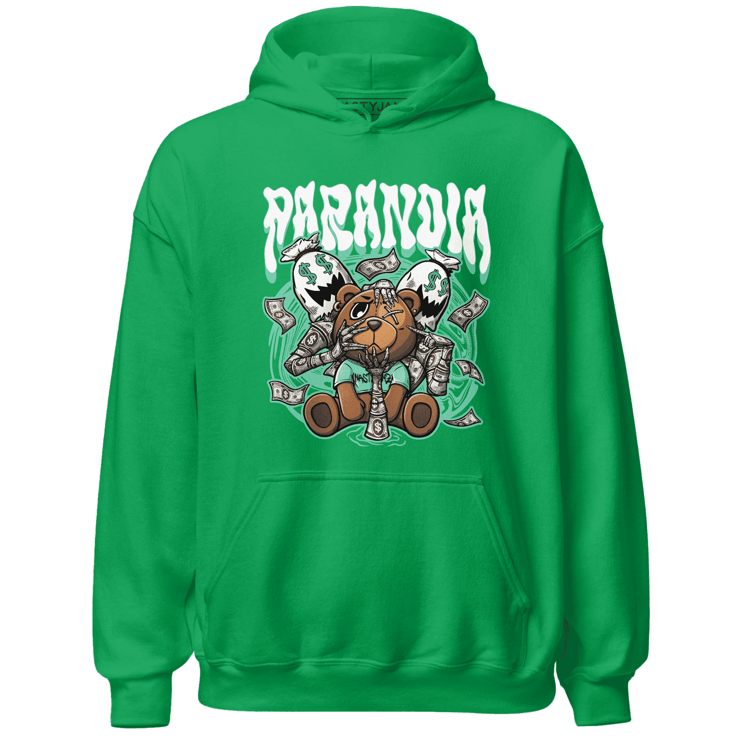 High OG Green Glow 1s Hoodie Match Paranoia Money BER - NastyJamz
